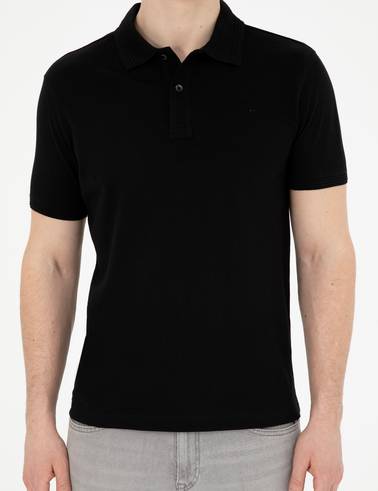 Siyah Slim Fit Basic Tişört