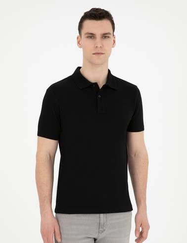 Siyah Slim Fit Basic Tişört