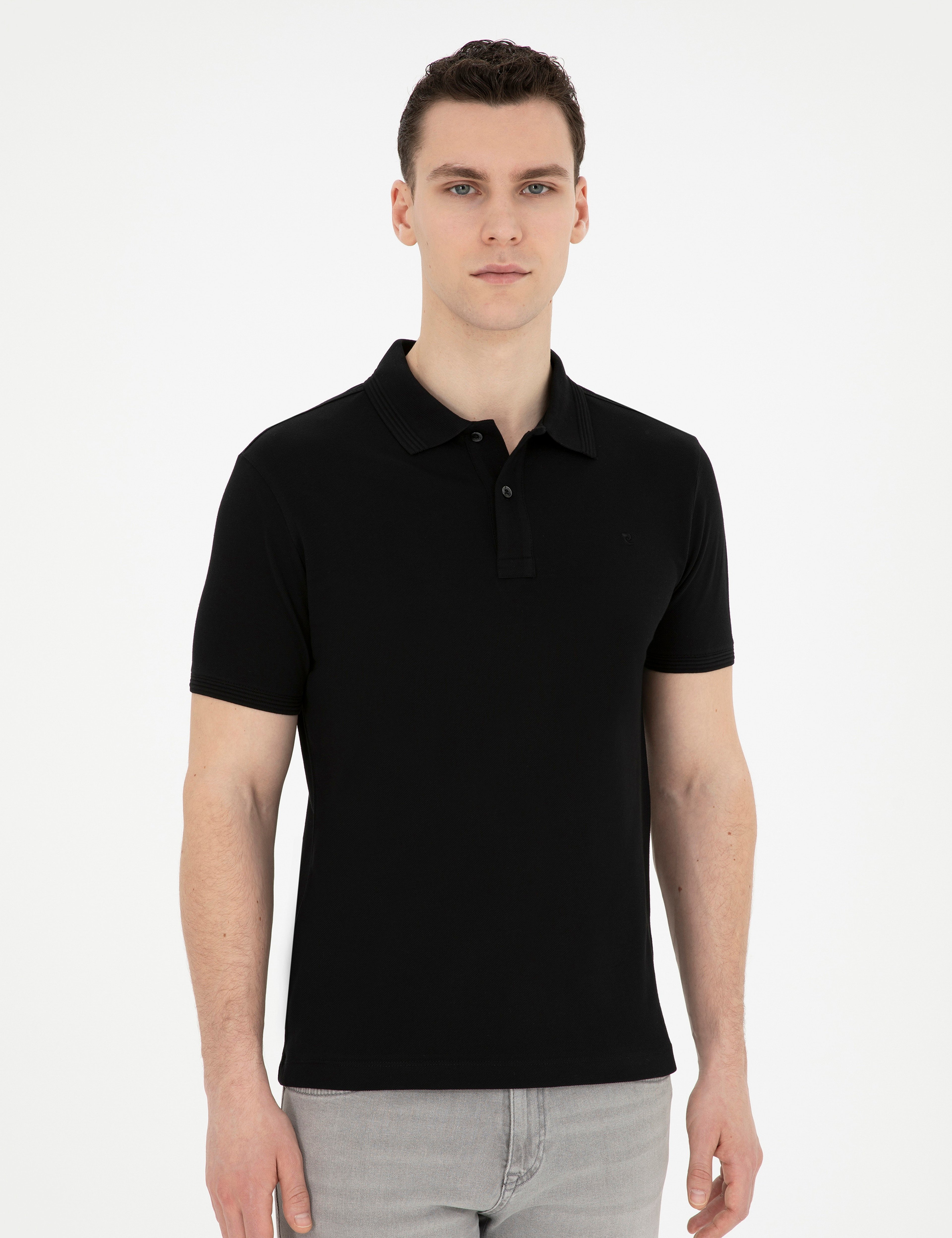 Siyah Slim Fit Basic Tişört