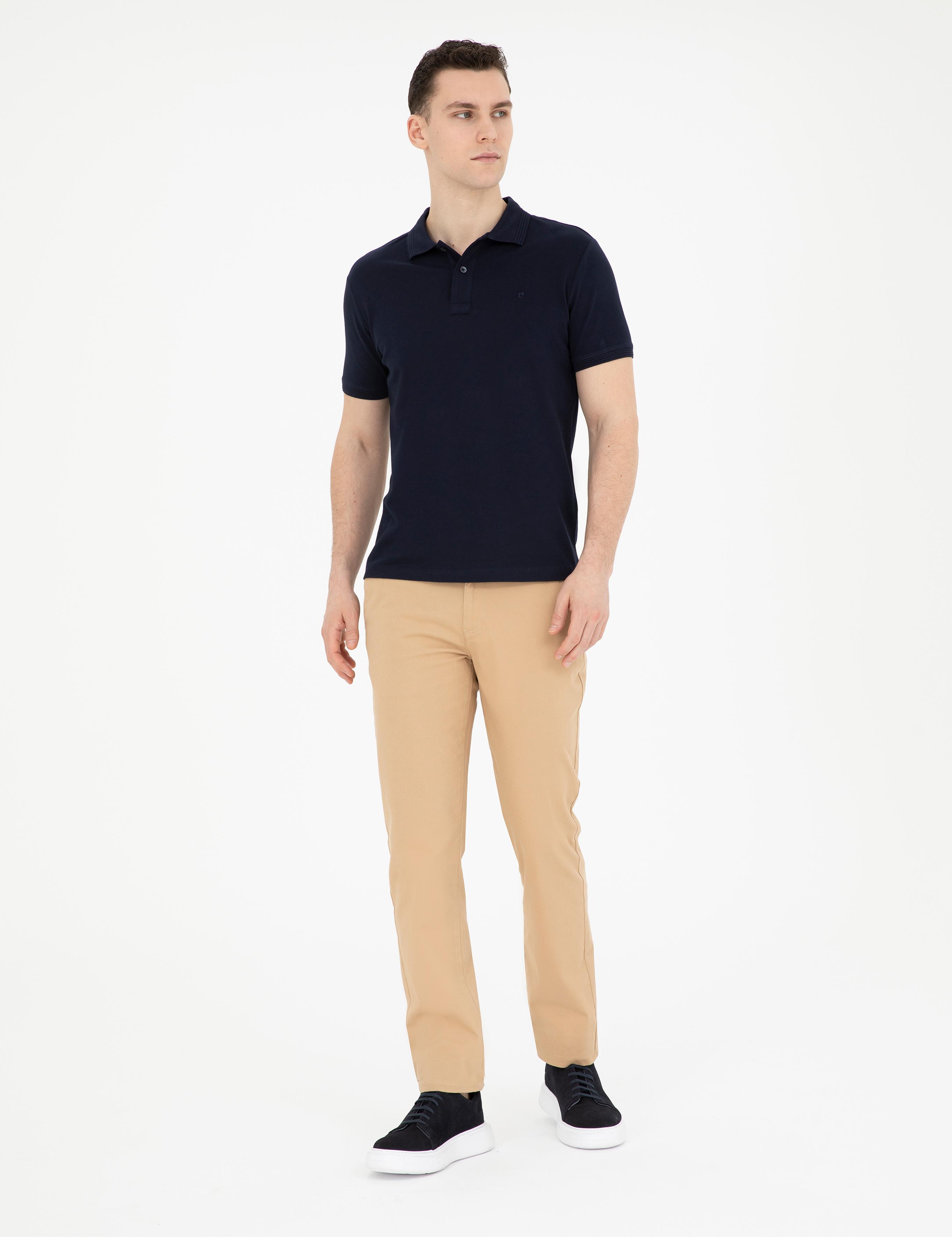 Lacivert Slim Fit Basic Tişört