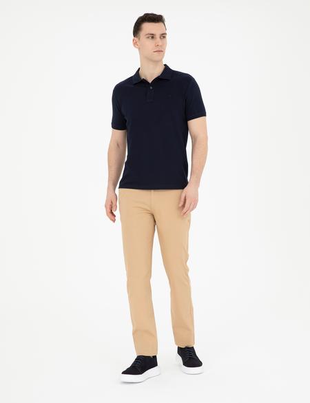 Lacivert Slim Fit Basic Tişört - 50280754154
