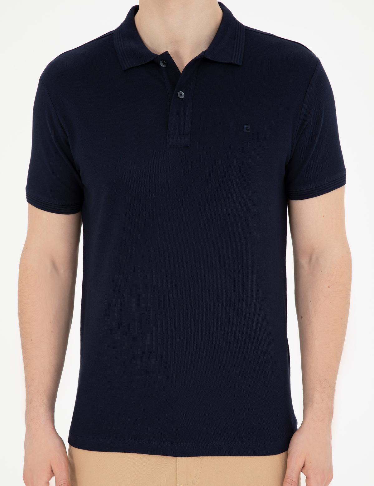 Lacivert Slim Fit Basic Tişört - 50280754154