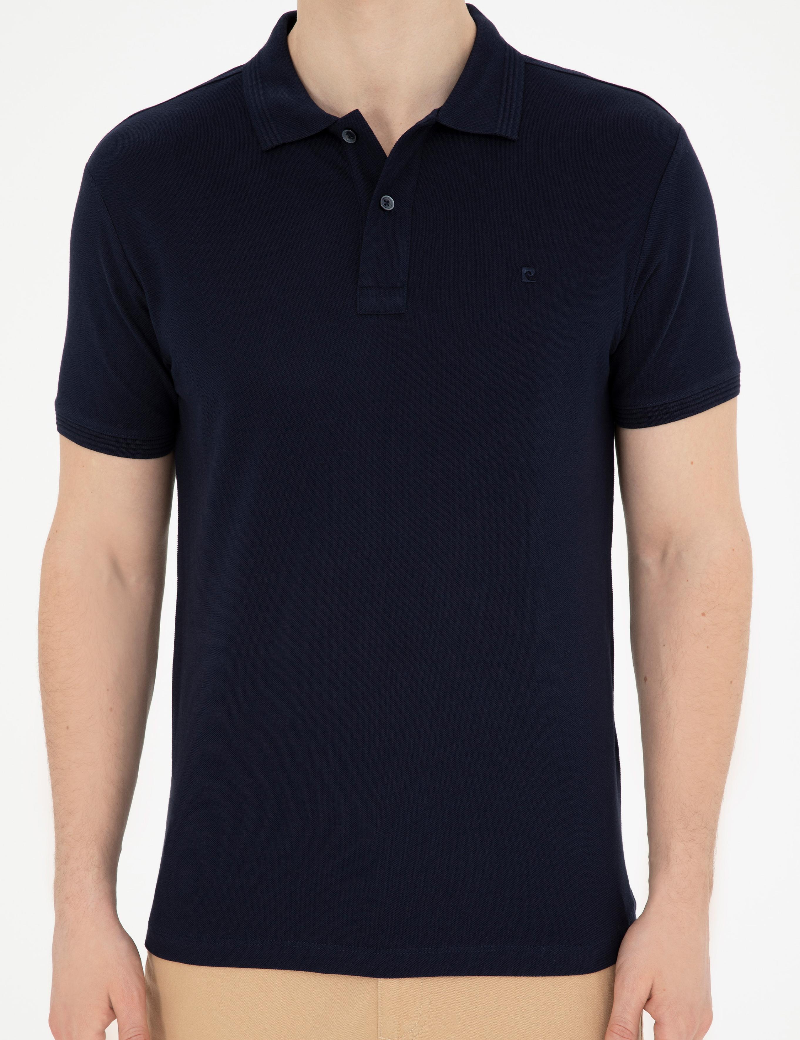 Lacivert Slim Fit Basic Tişört