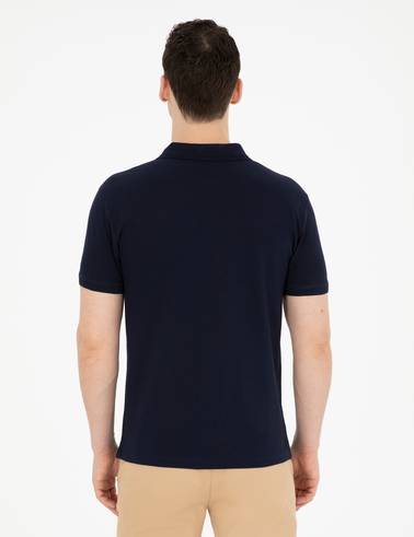 Lacivert Slim Fit Basic Tişört
