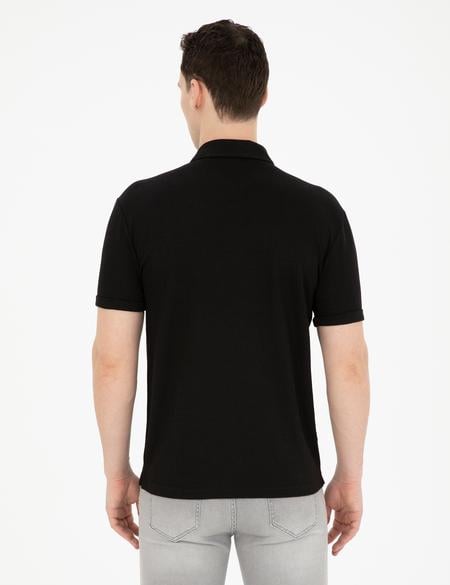 Siyah Slim Fit Tişört - 50288915007