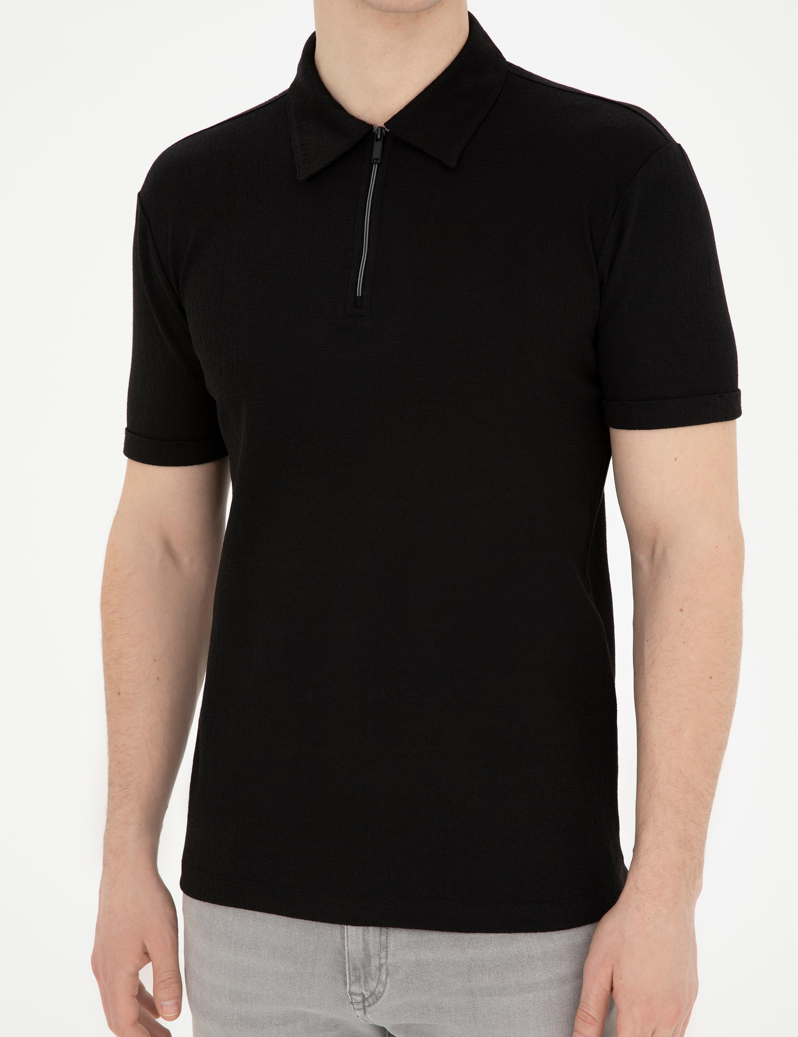 Siyah Slim Fit Tişört