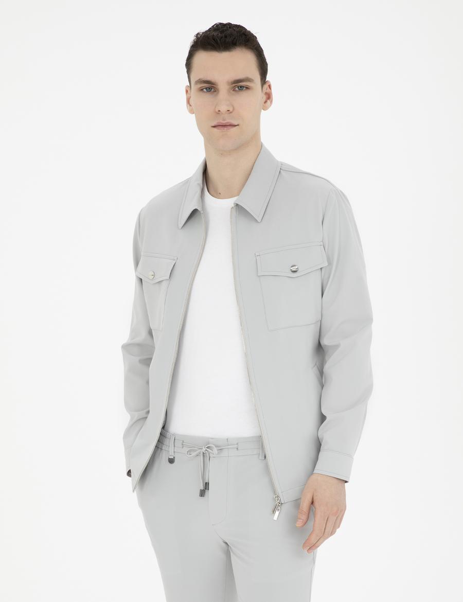 Taş Regular Fit Fermuarlı Ceket