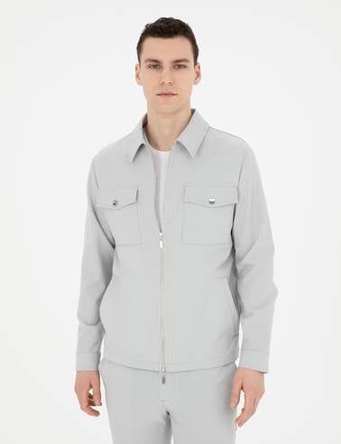 Taş Regular Fit Fermuarlı Ceket
