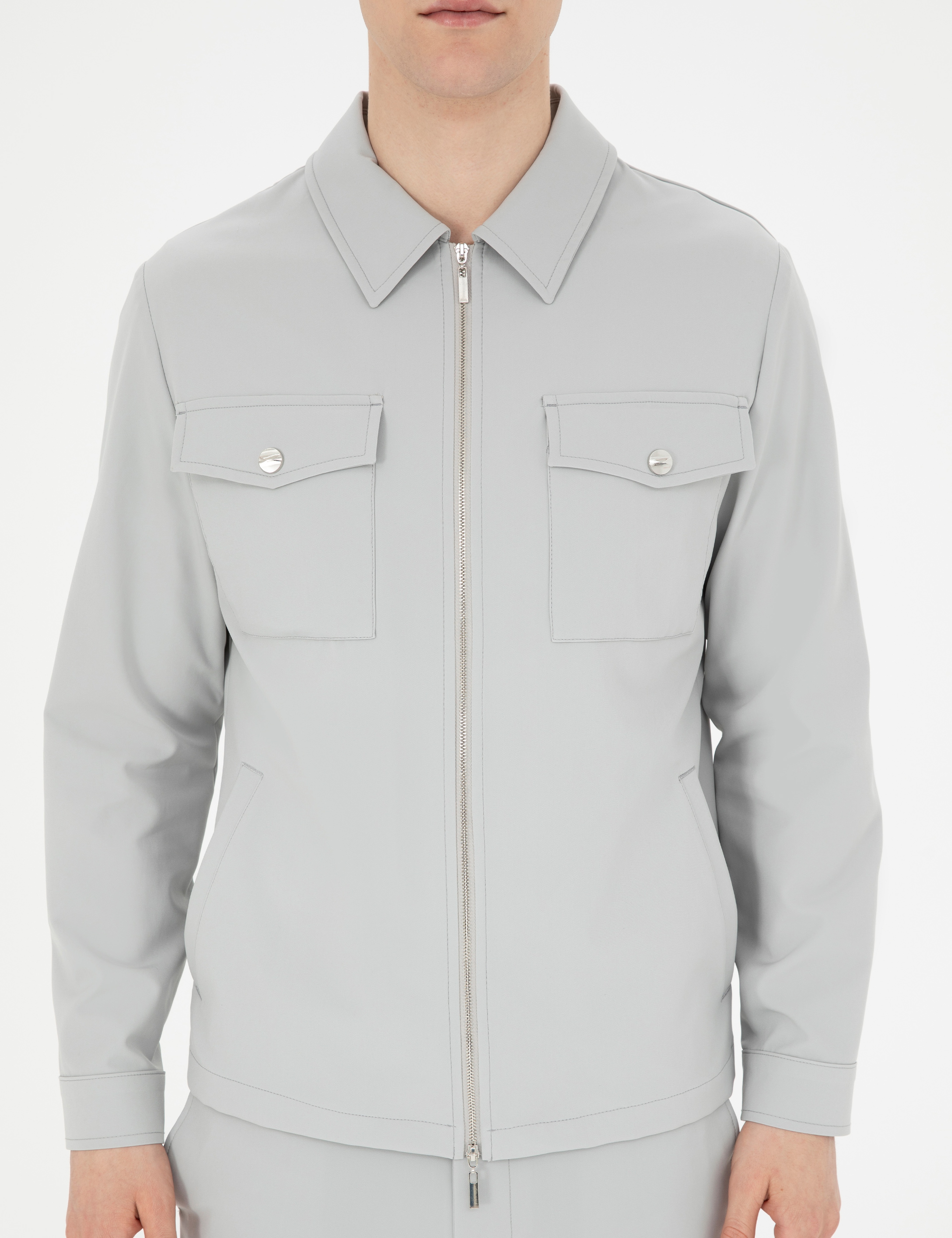 Taş Regular Fit Fermuarlı Ceket - Image 6