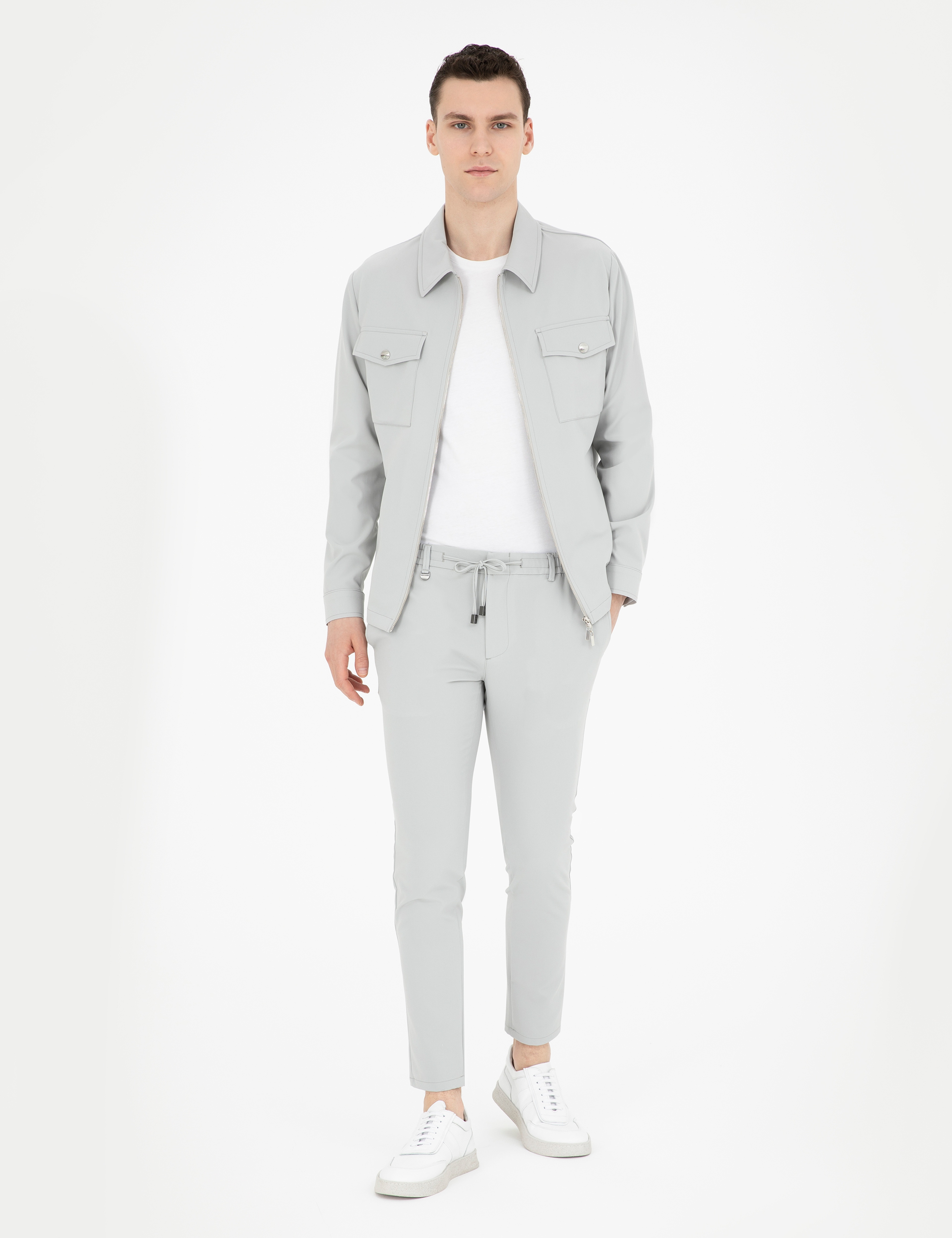 Taş Regular Fit Fermuarlı Ceket - Image 4