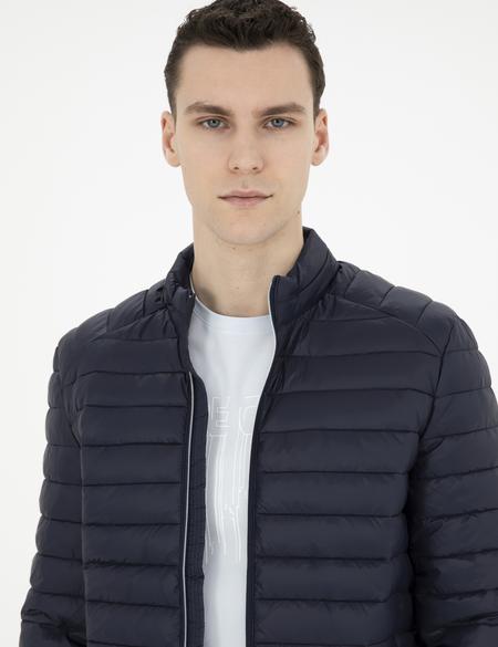 Lacivert Şişme Mont - 50285384012