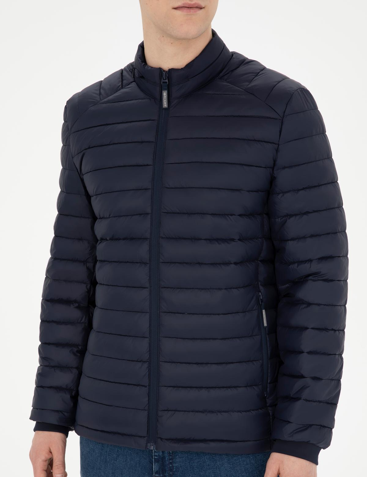 Lacivert Şişme Mont - 50285384012