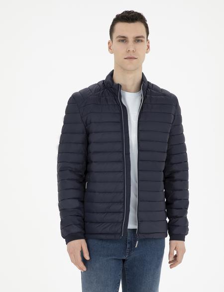 Lacivert Şişme Mont - 50285384012