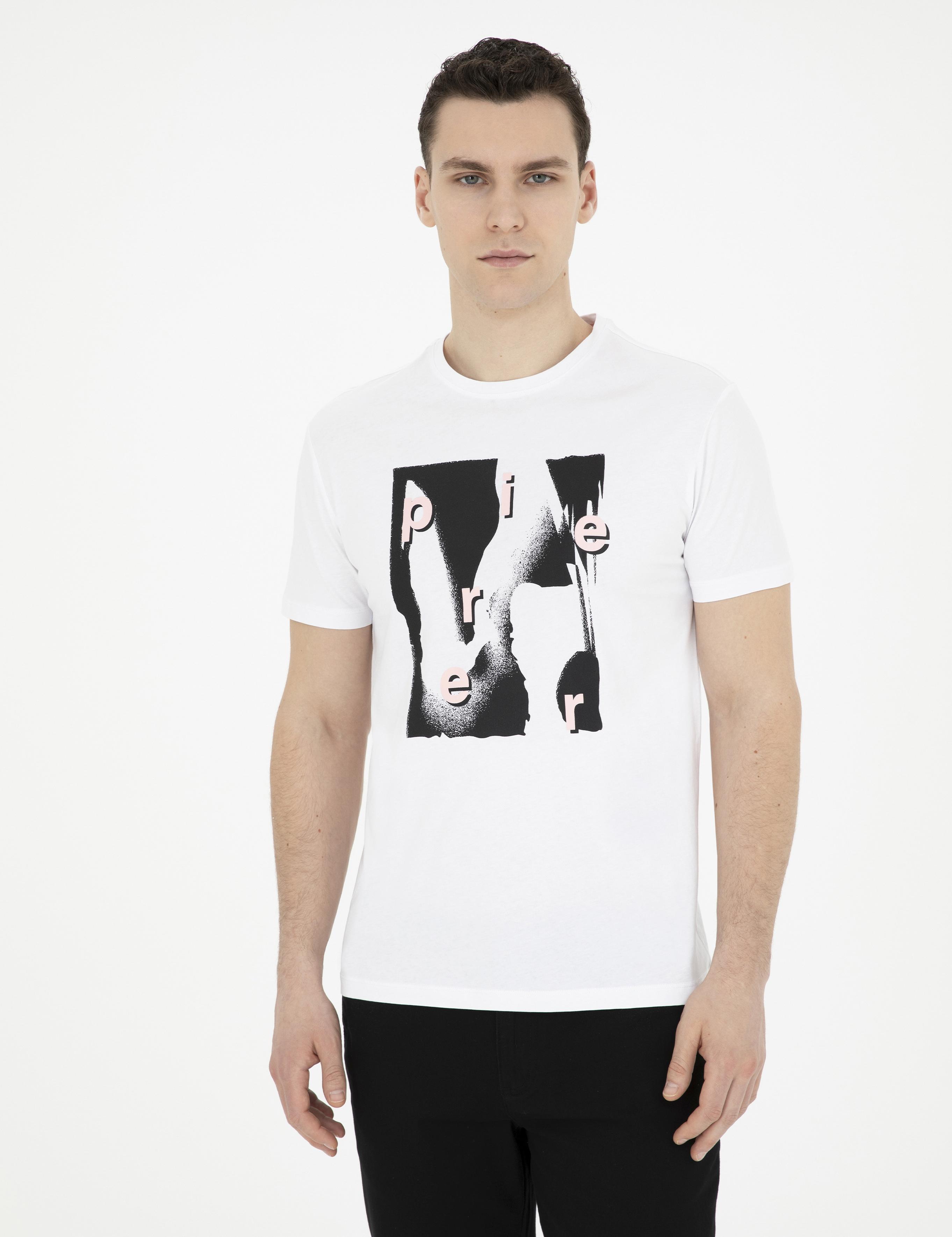 Beyaz Slim Fit Tişört