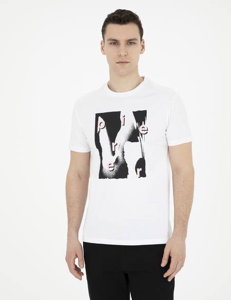 Beyaz Slim Fit Tişört - 50282065014