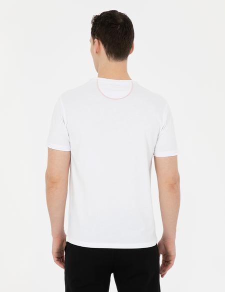 Beyaz Slim Fit Tişört - 50282065014