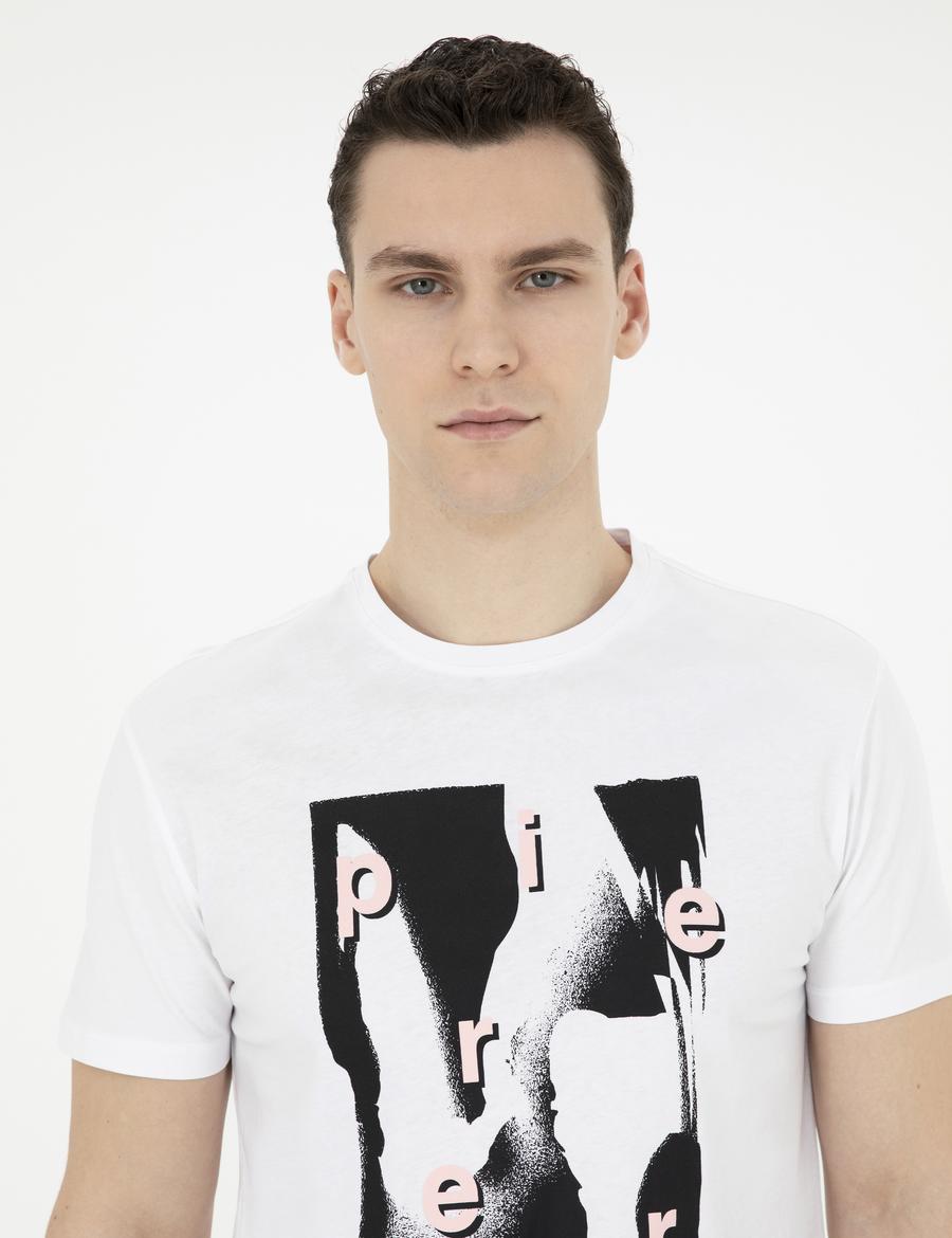 Beyaz Slim Fit Tişört
