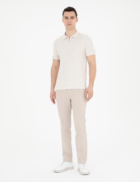 Bej Slim Fit Tişört - 50288682050