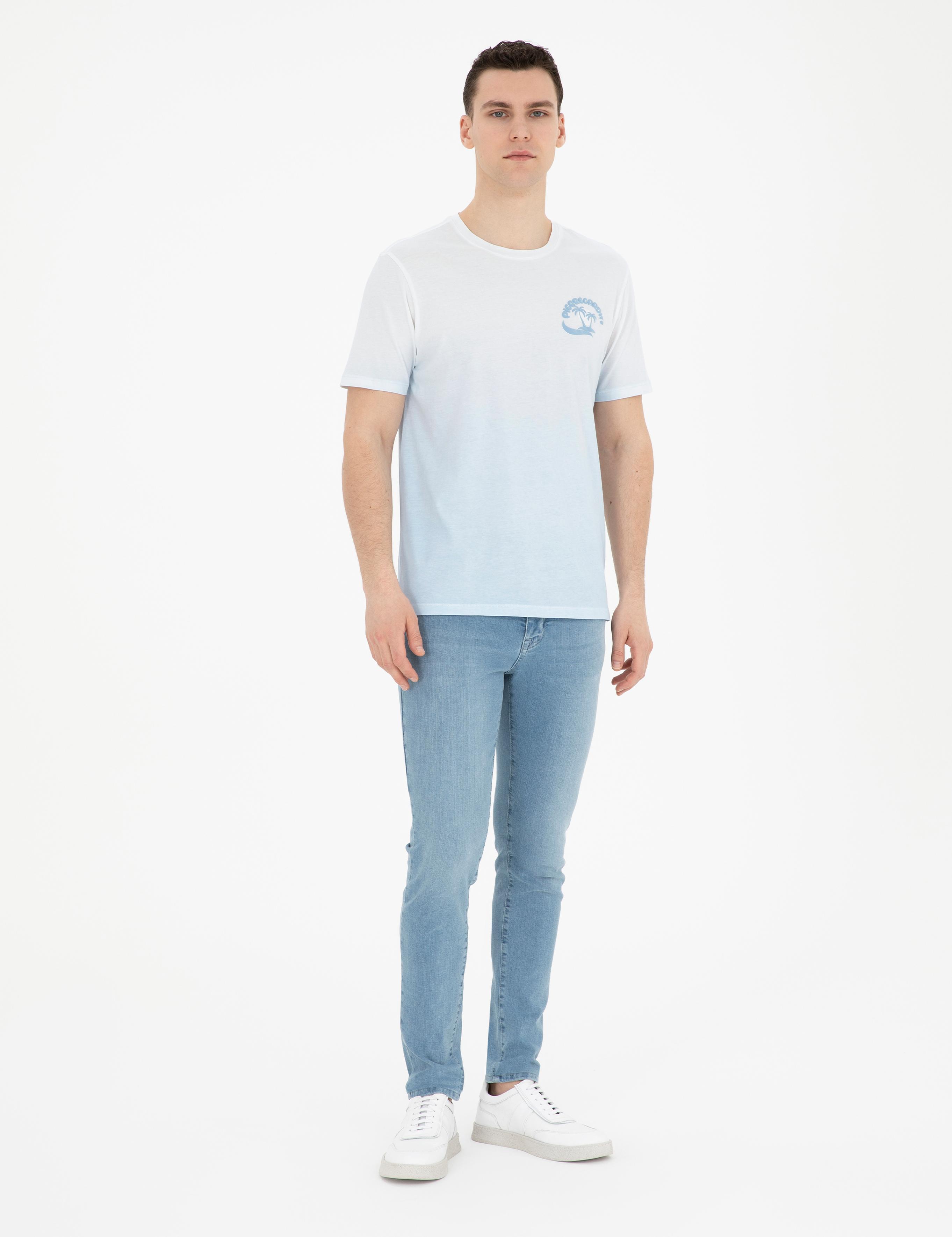 Açık Mavi Regular Fit Tişört