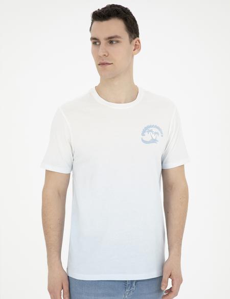 Açık Mavi Regular Fit Tişört - 50281117068