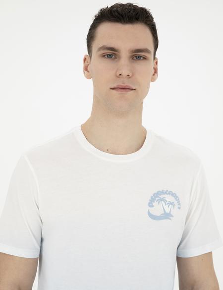 Açık Mavi Regular Fit Tişört - 50281117068