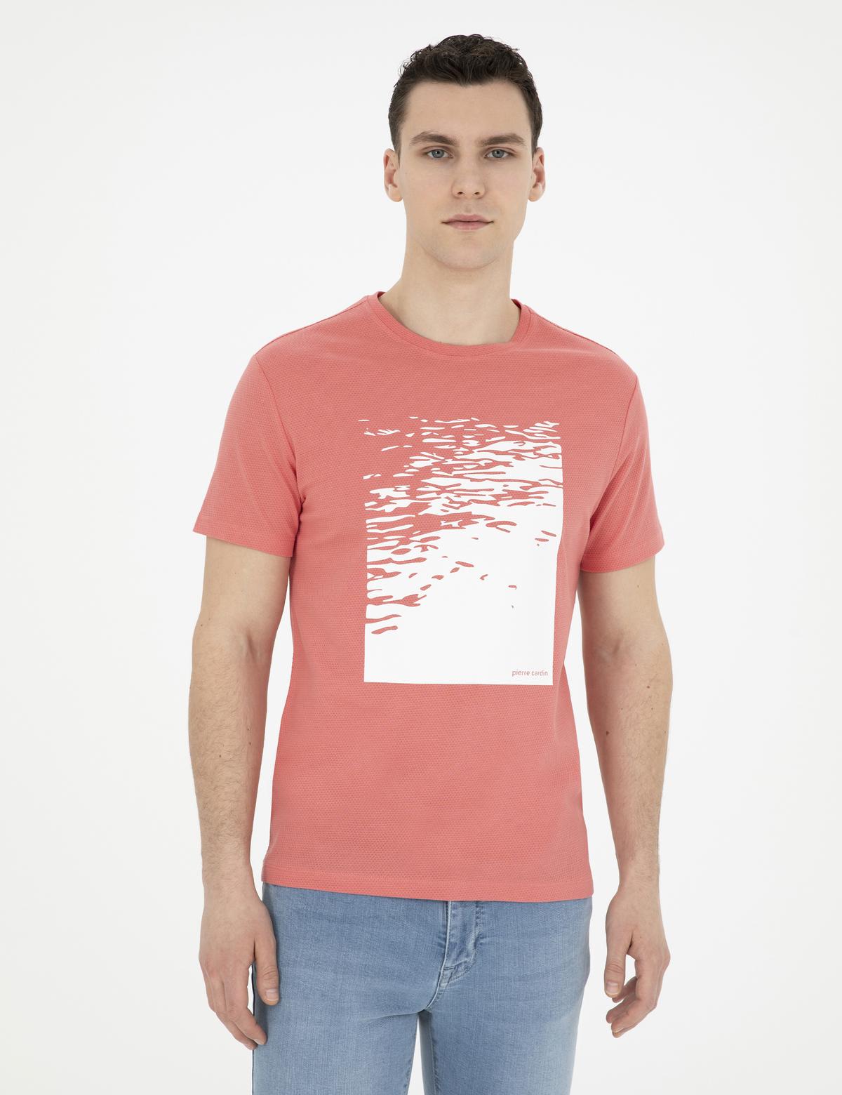 Pembe Slim Fit Tişört - 50280946037