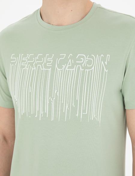 Yeşil Slim Fit Tişört - 50282064038