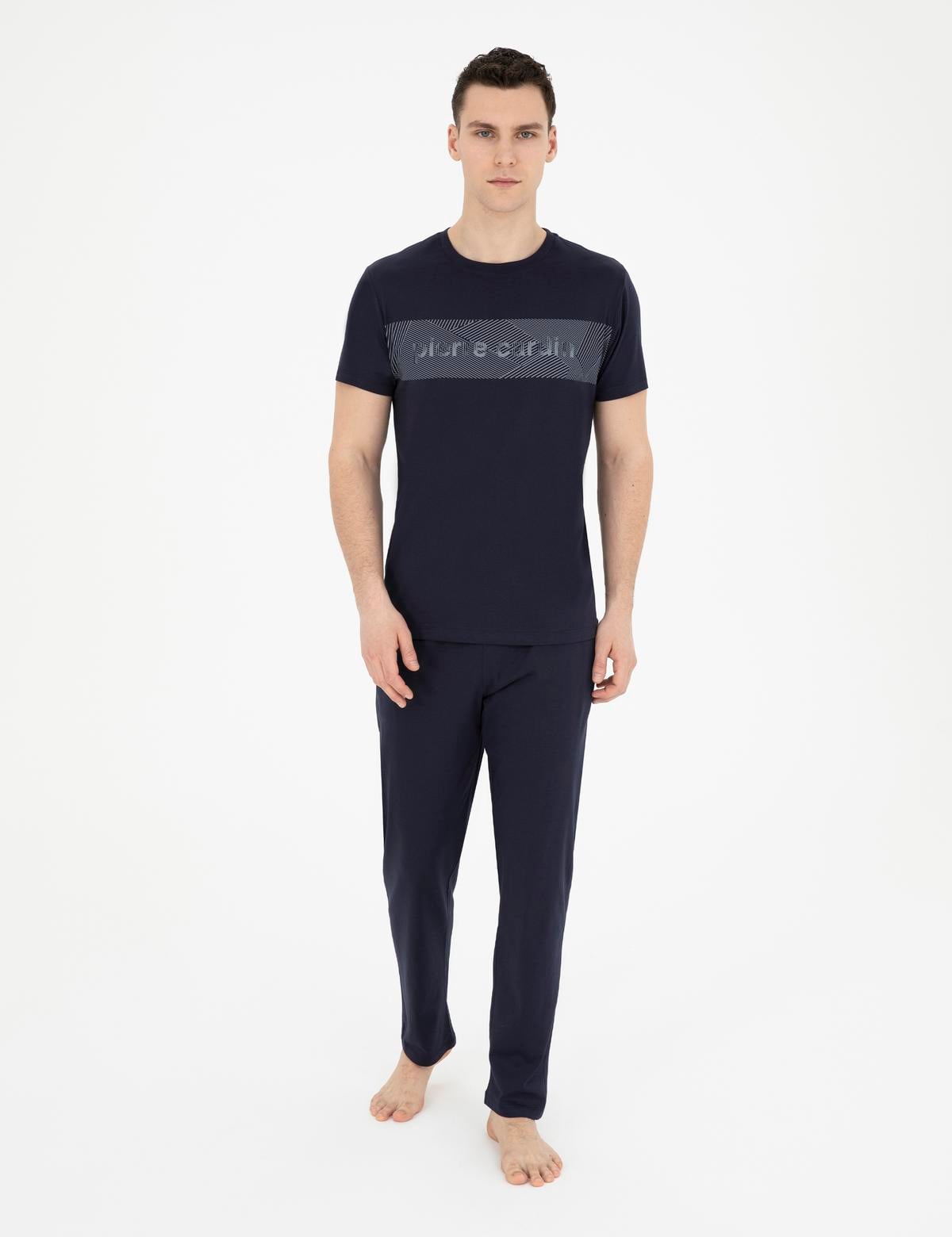 Lacivert Kısakol Pijama Takımı - 50294247003