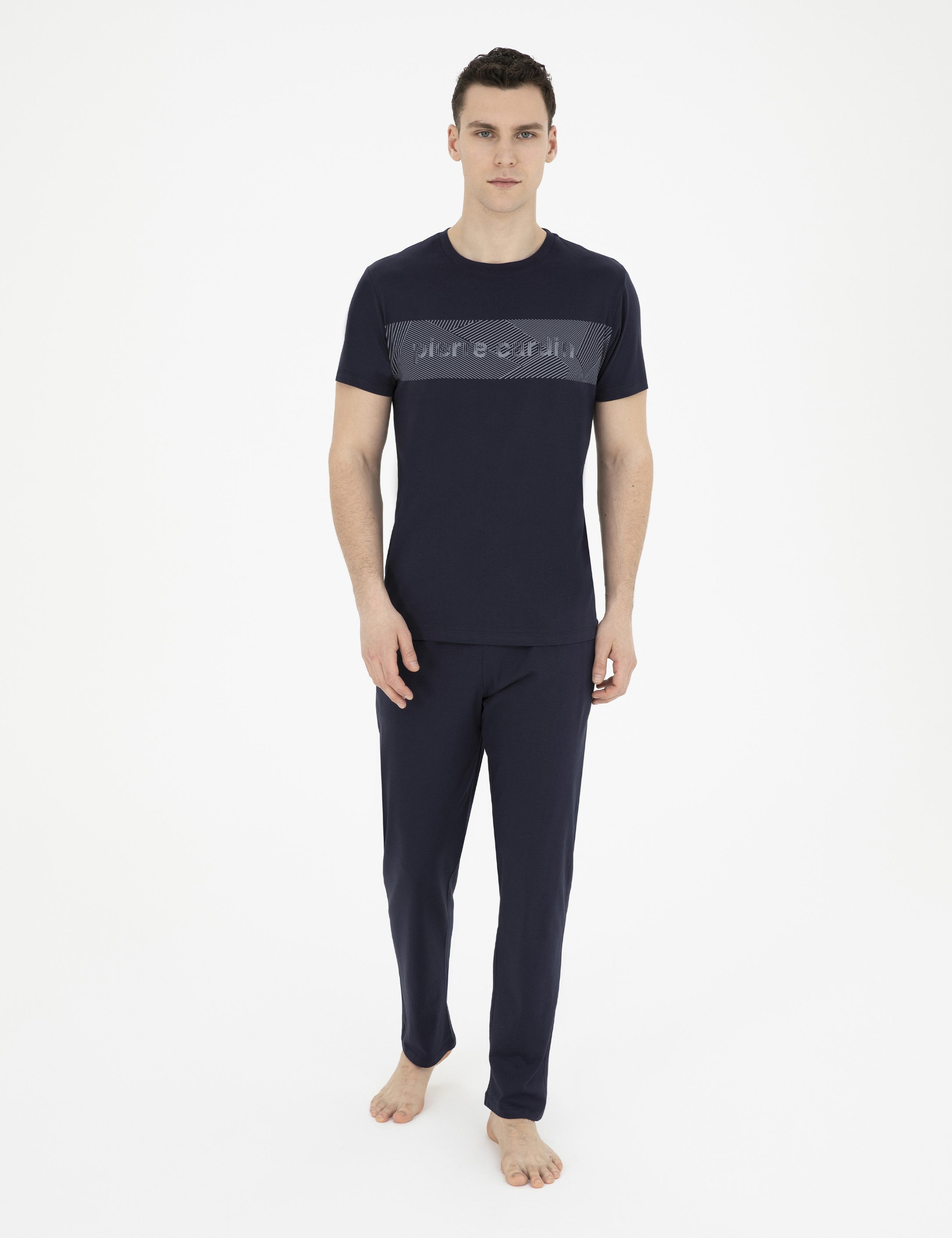 Lacivert Kısakol Pijama Takımı