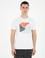 Beyaz Slim Fit %100 Pamuk Bisiklet Yaka Tişört