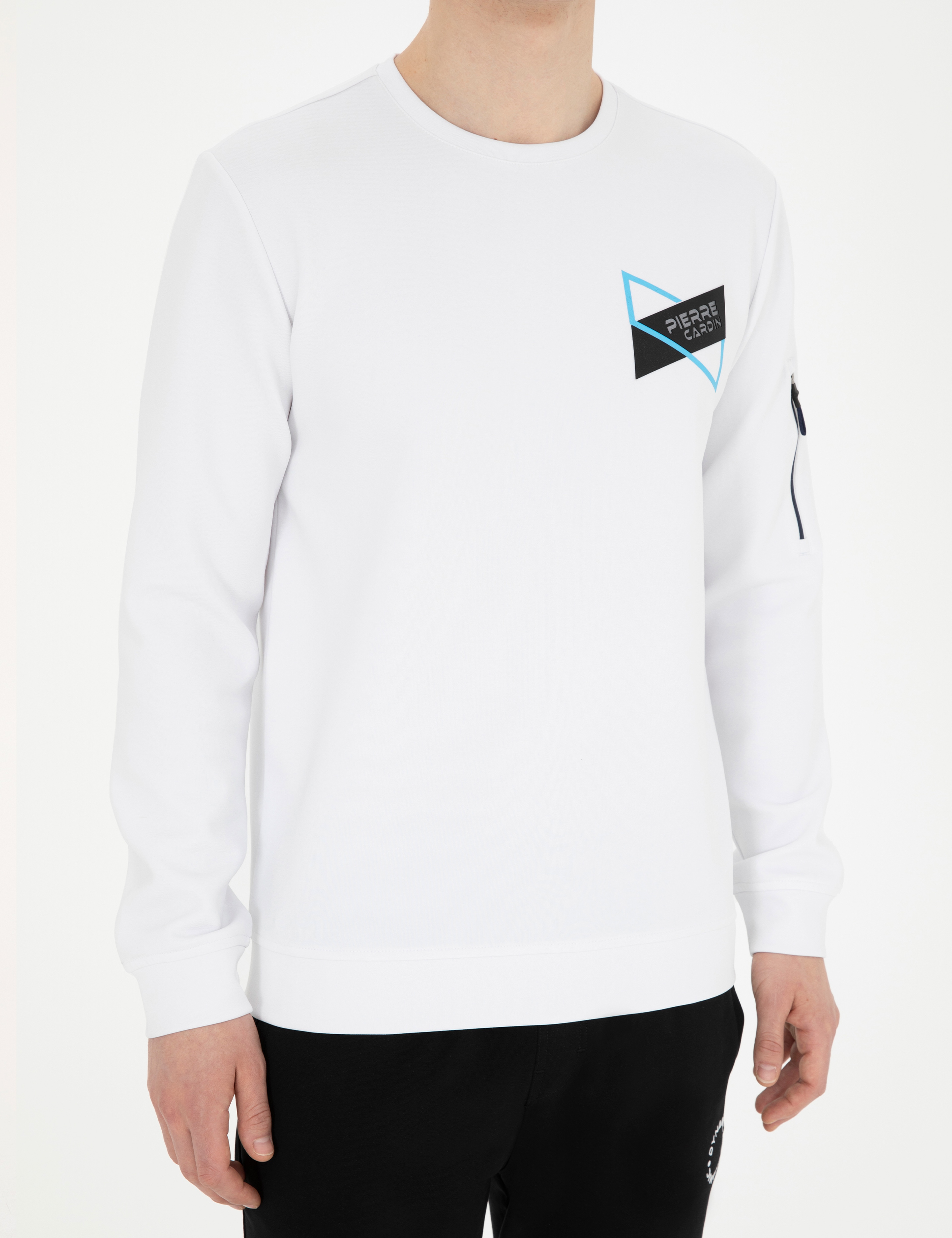 Beyaz Regular Fit Sweatshirt - Image 6