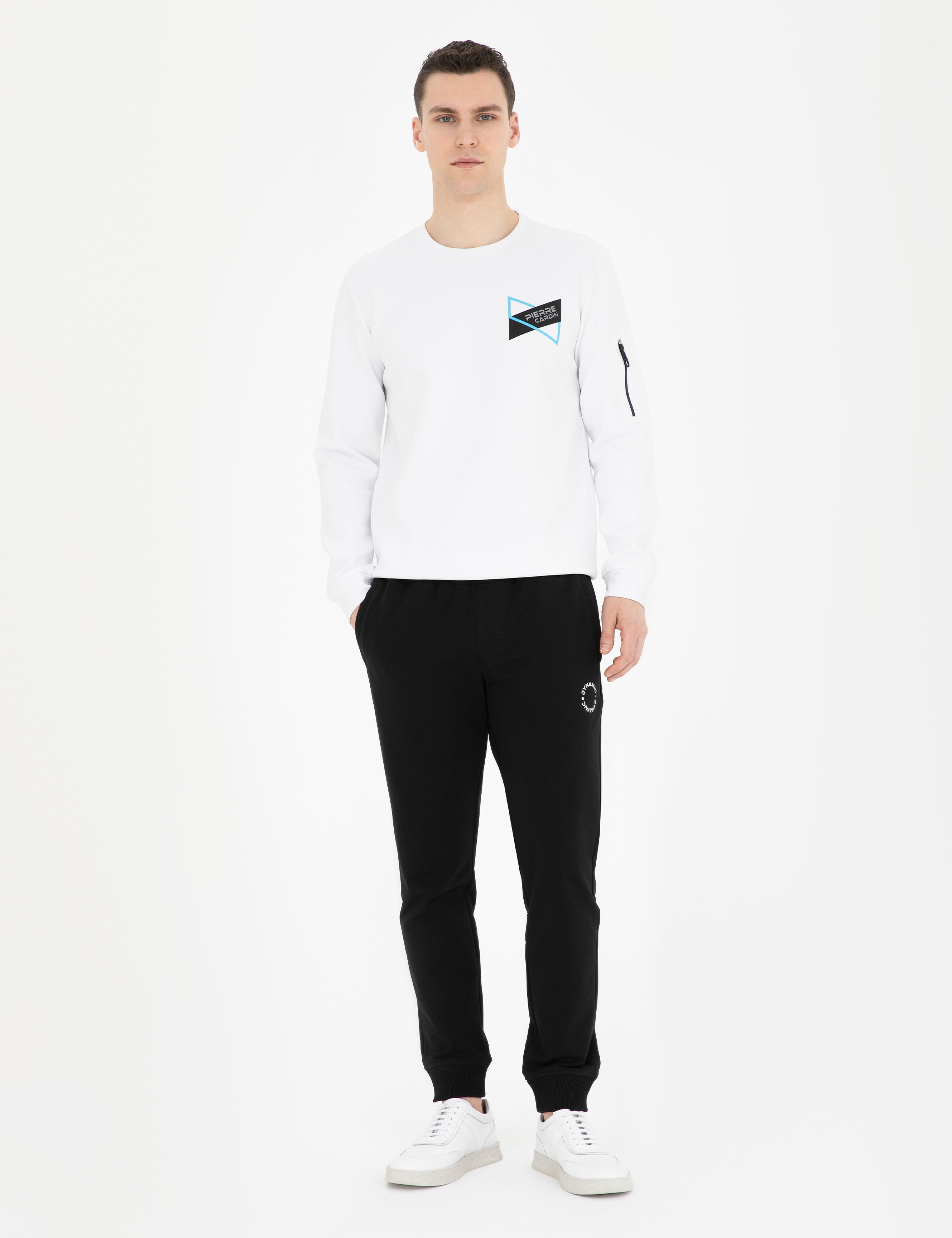 Beyaz Regular Fit Sweatshirt - Image 4