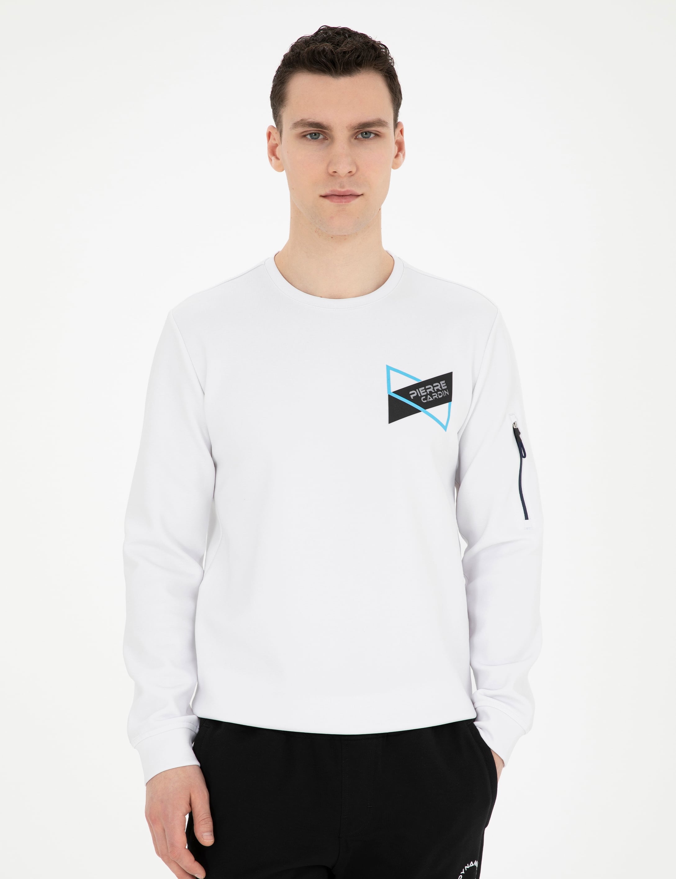 Beyaz Regular Fit Sweatshirt