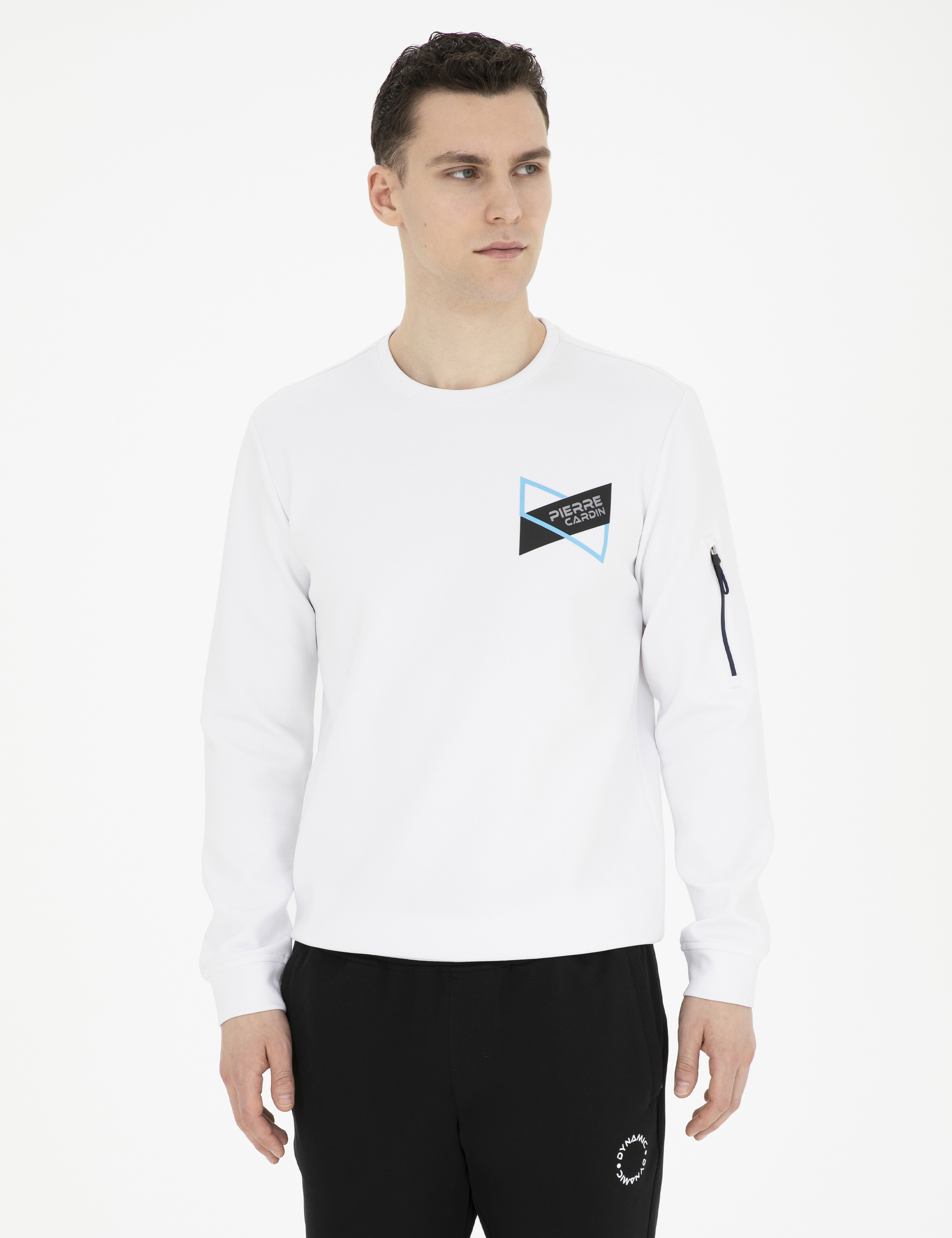Beyaz Regular Fit Sweatshirt