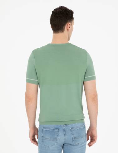 Çağla Slim Fit Bisiklet Yaka Triko Tişört
