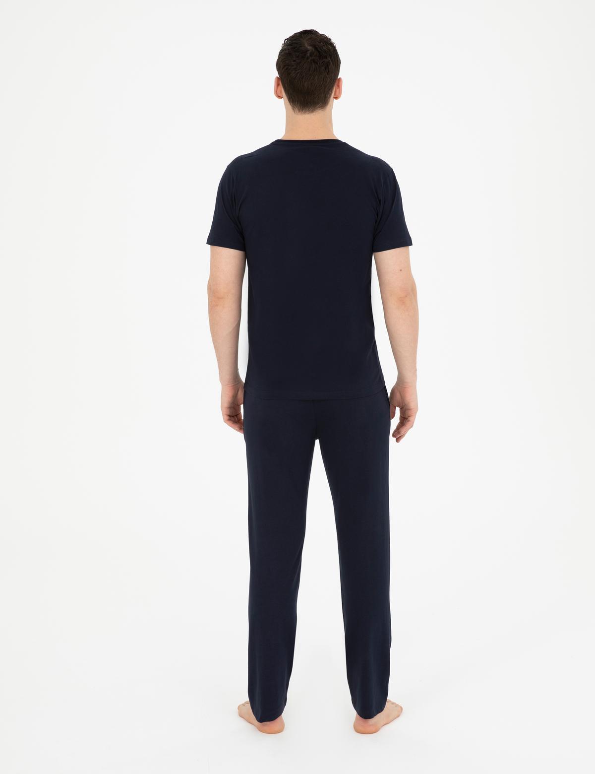 Lacivert Kısakol Pijama Takımı - 50294243002