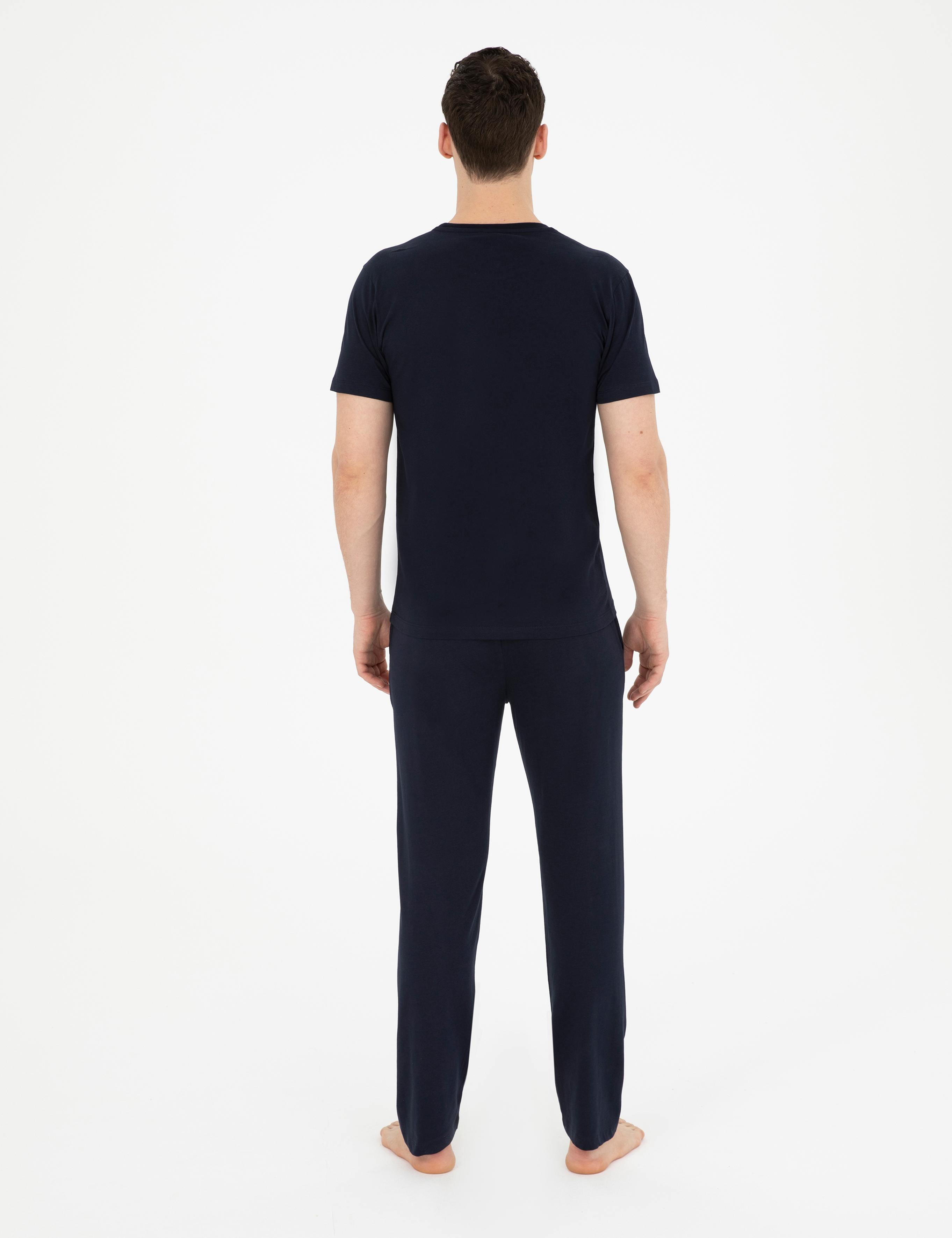 Lacivert Kısakol Pijama Takımı