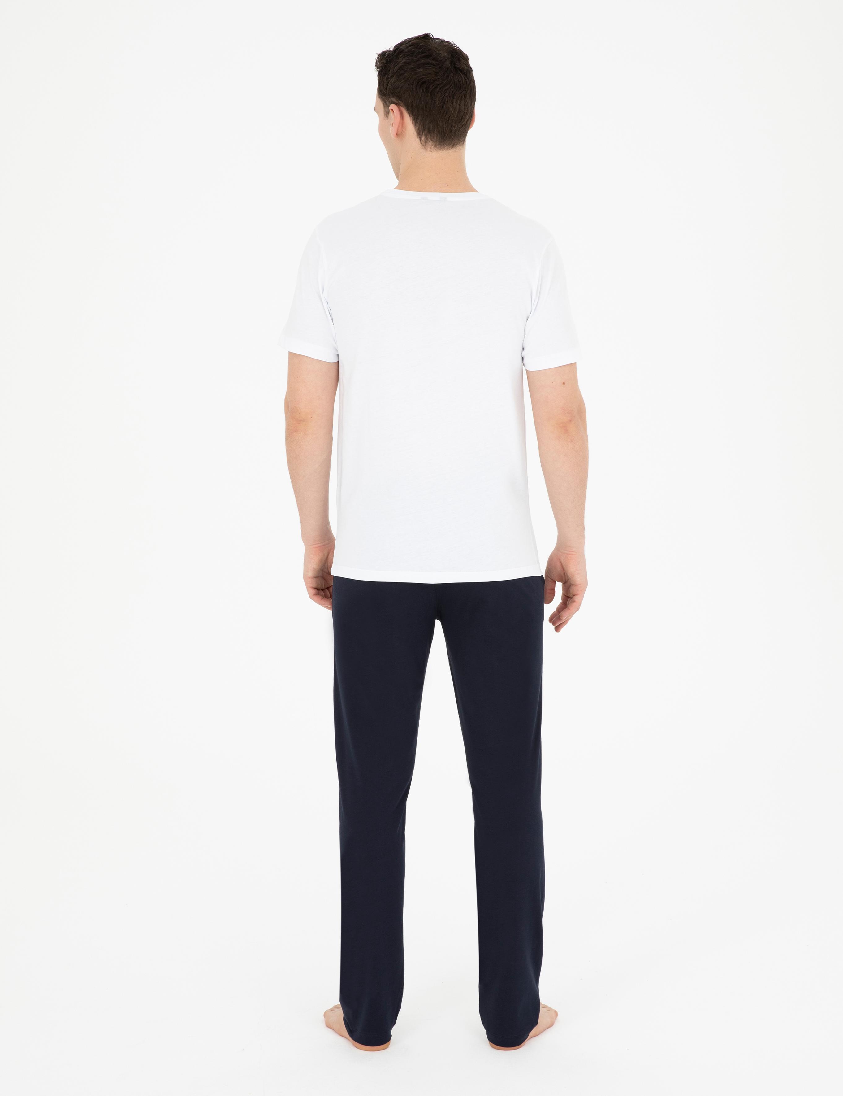 Beyaz Kısakol Pijama Takımı