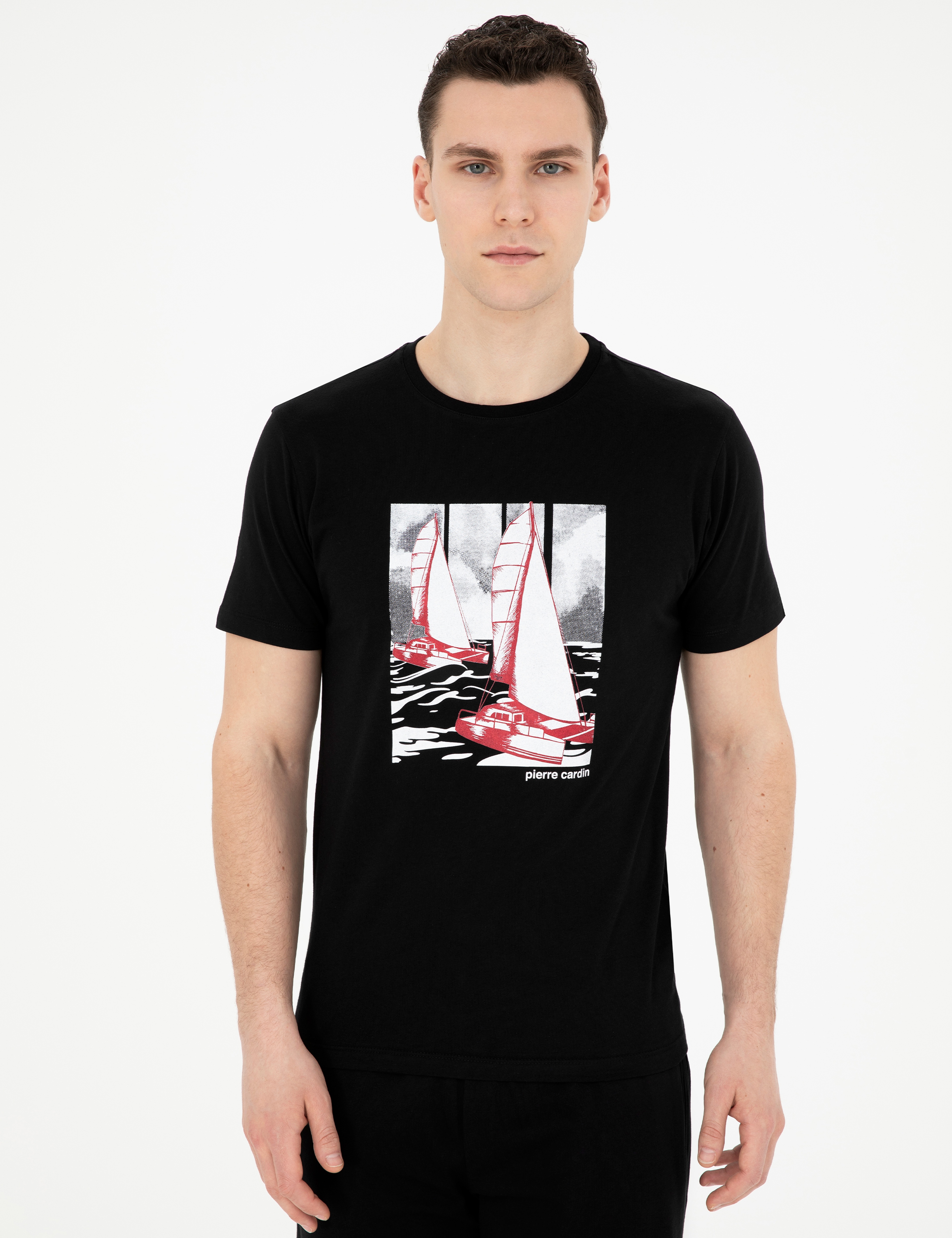 Siyah Kısakol Şortlu Pijama Takımı - Image 4