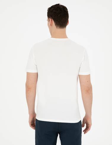 Ekru Slim Fit Tişört