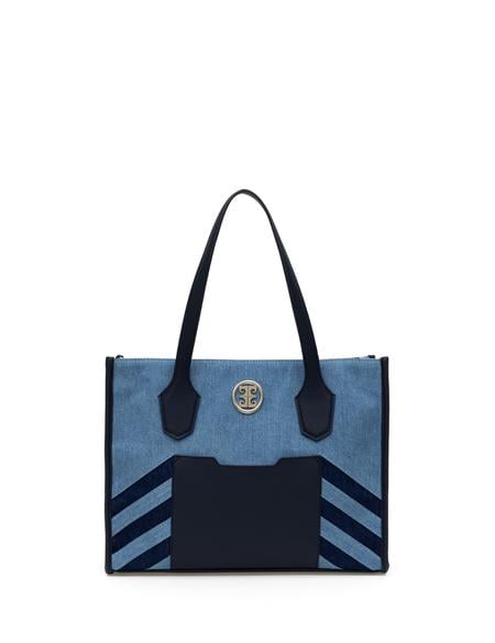 Denim Omuz Çantası - 50287371002