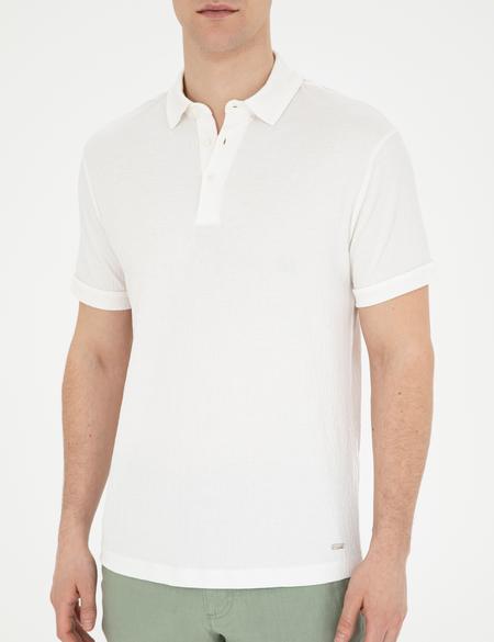 Ekru Slim Fit Tişört - 50291912010