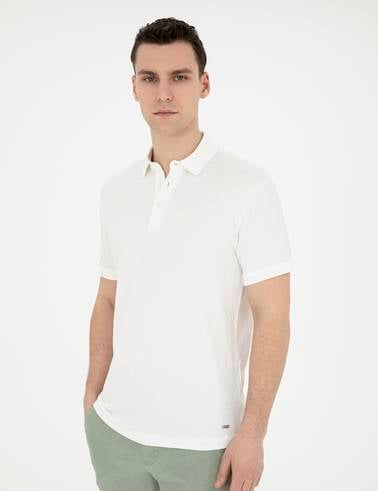 Ekru Slim Fit Tişört