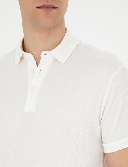 Ekru Slim Fit Tişört - 50291912010