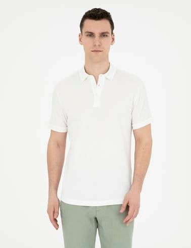 Ekru Slim Fit Tişört