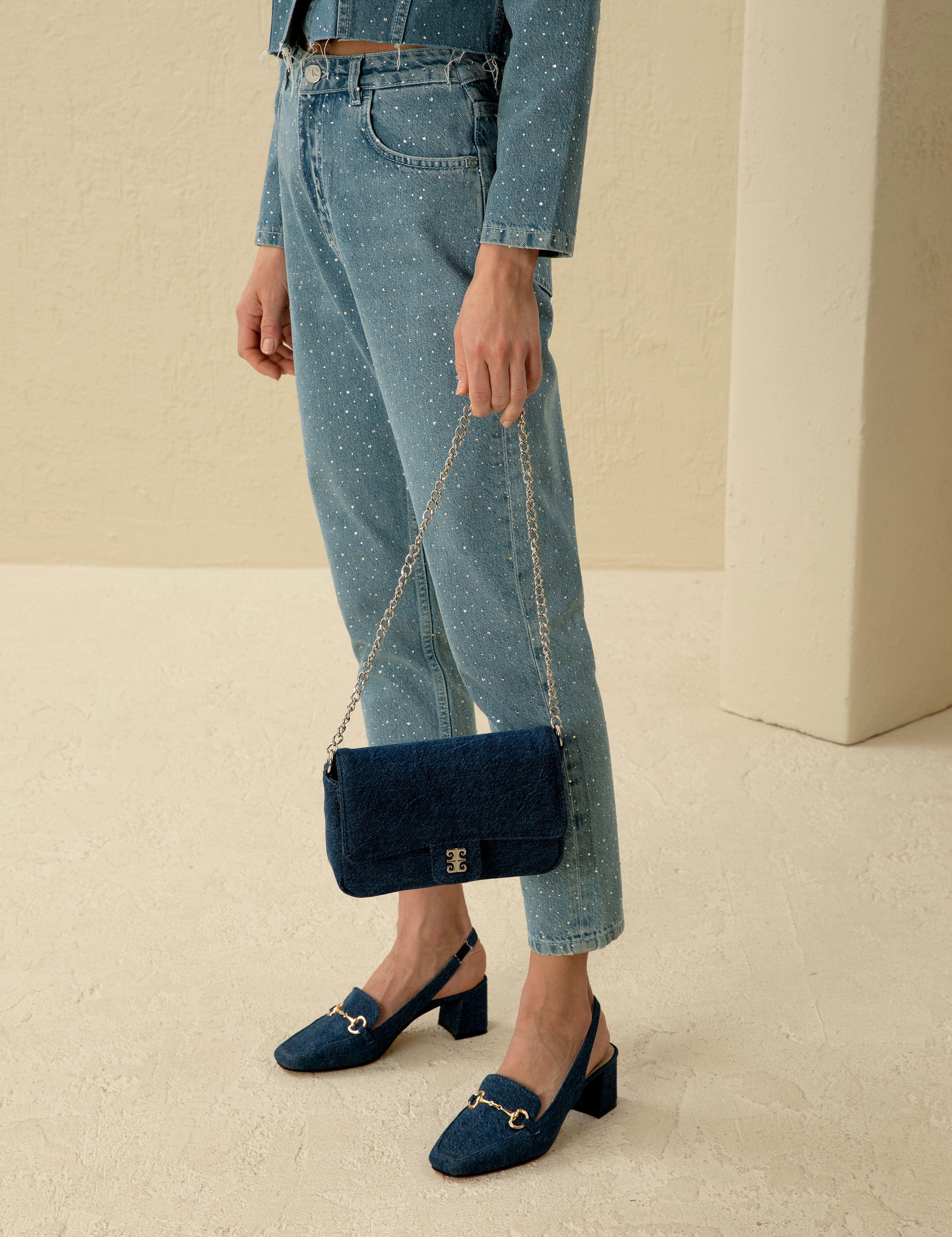 Denim Omuz Çantası - Image 2