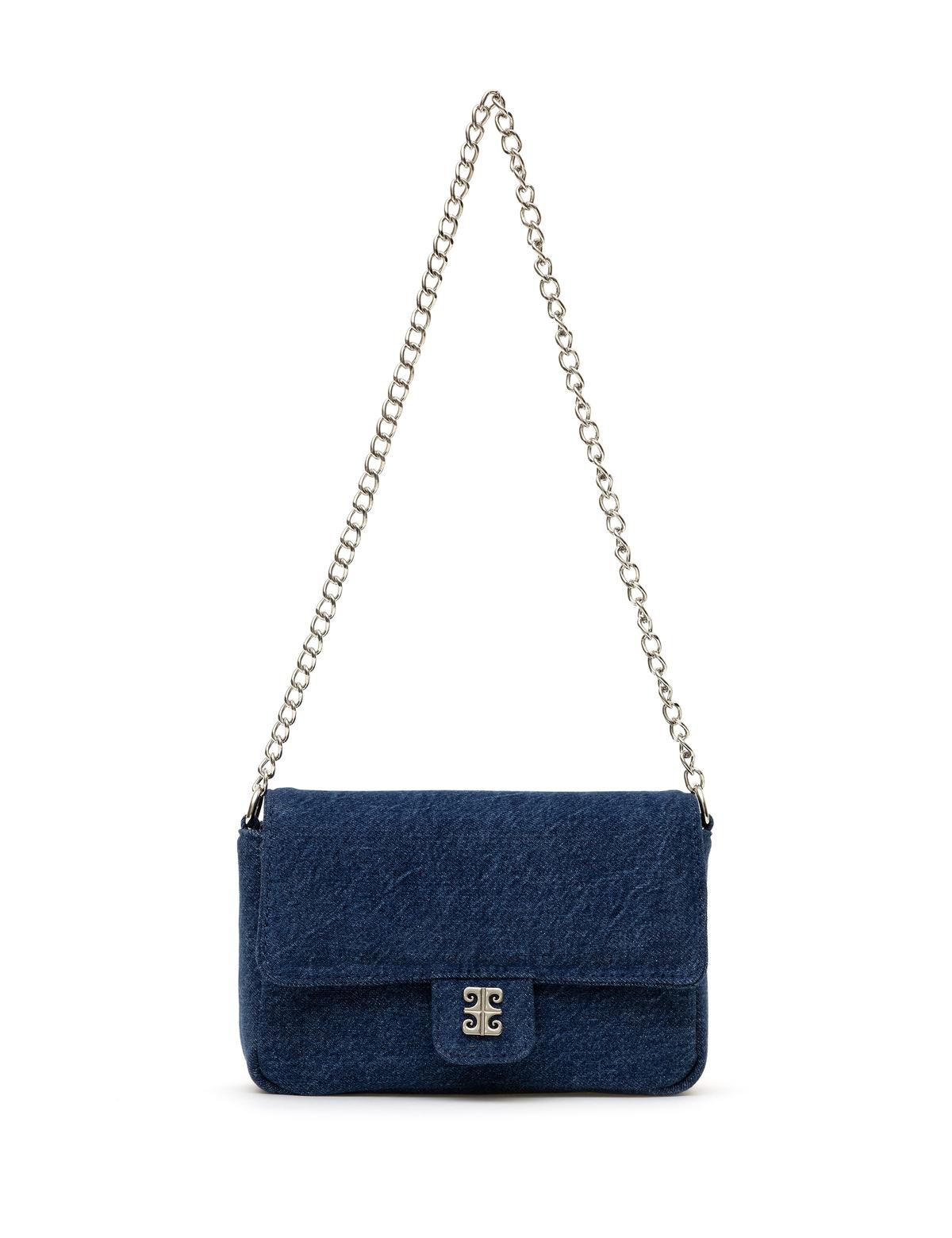 Denim Omuz Çantası - 50288602001