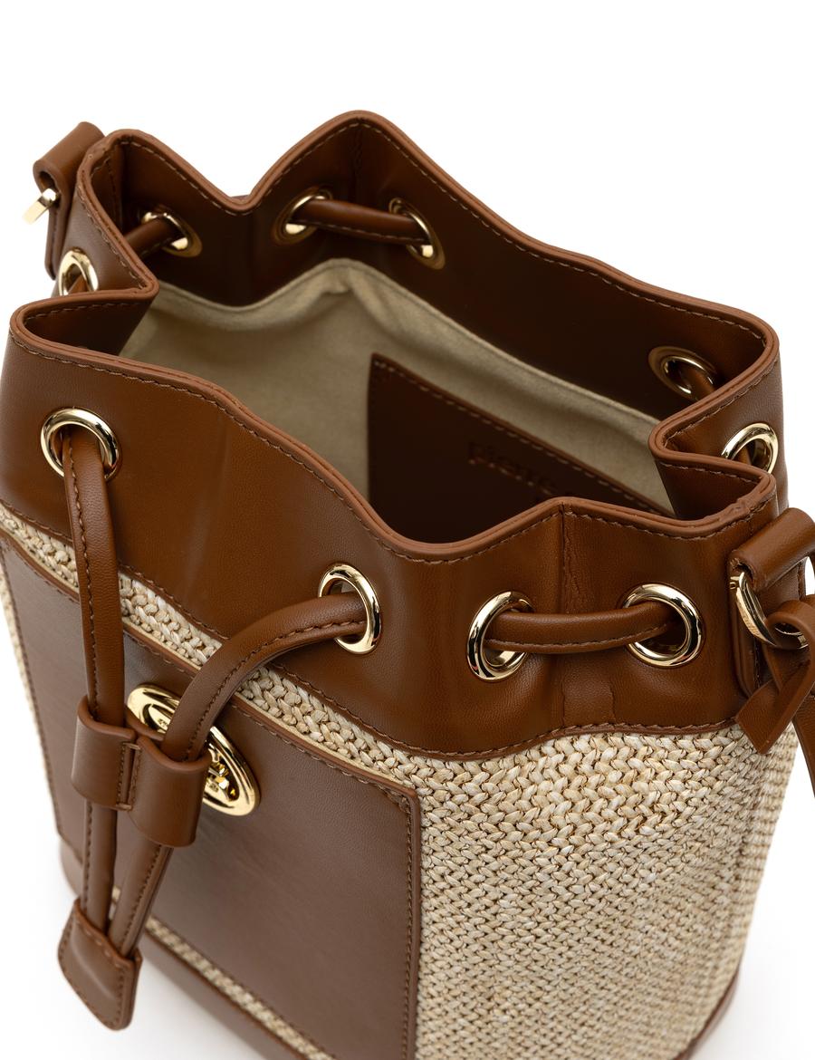 Bej Büzgülü Çanta