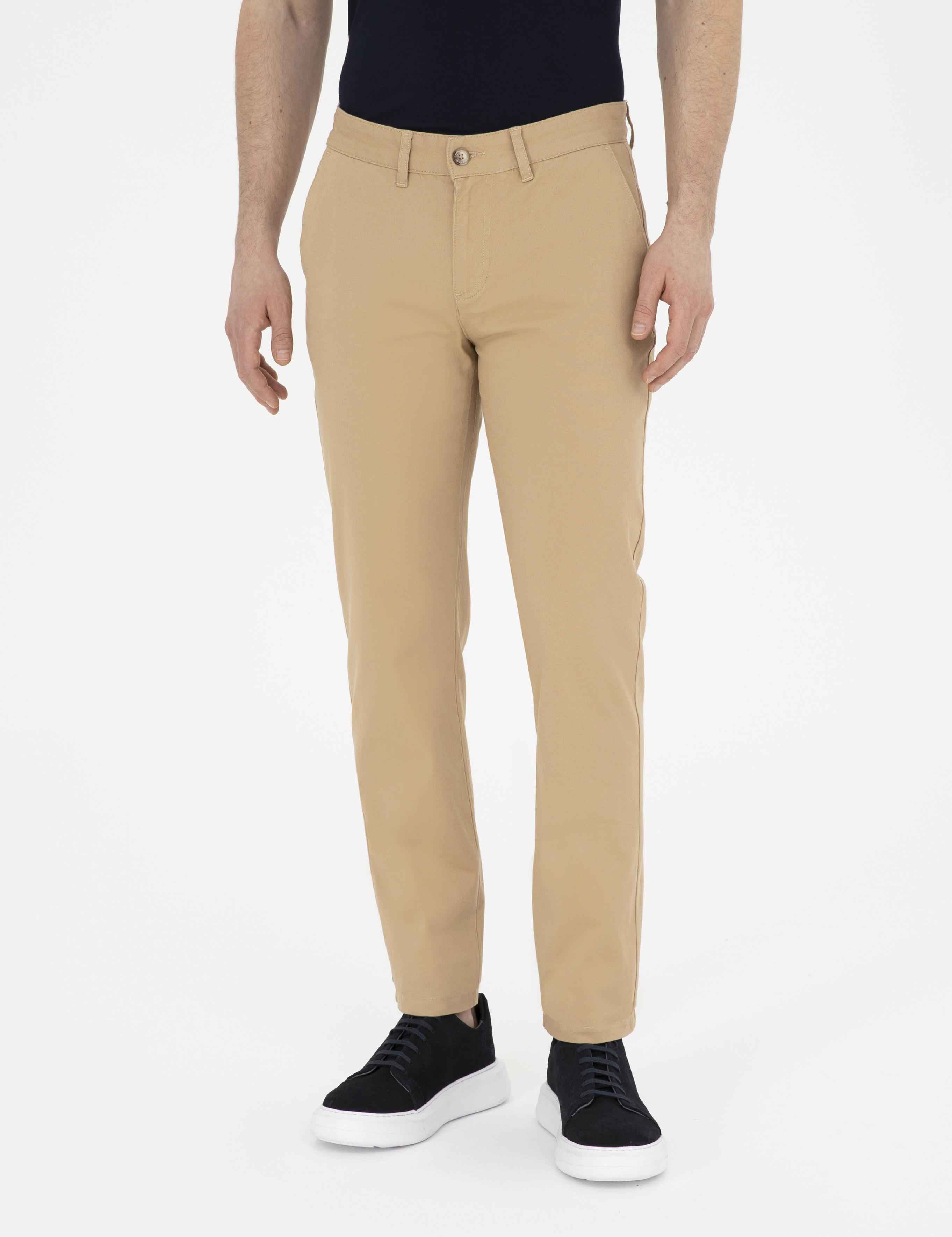Camel Regular Fit Kanvas Pantolon