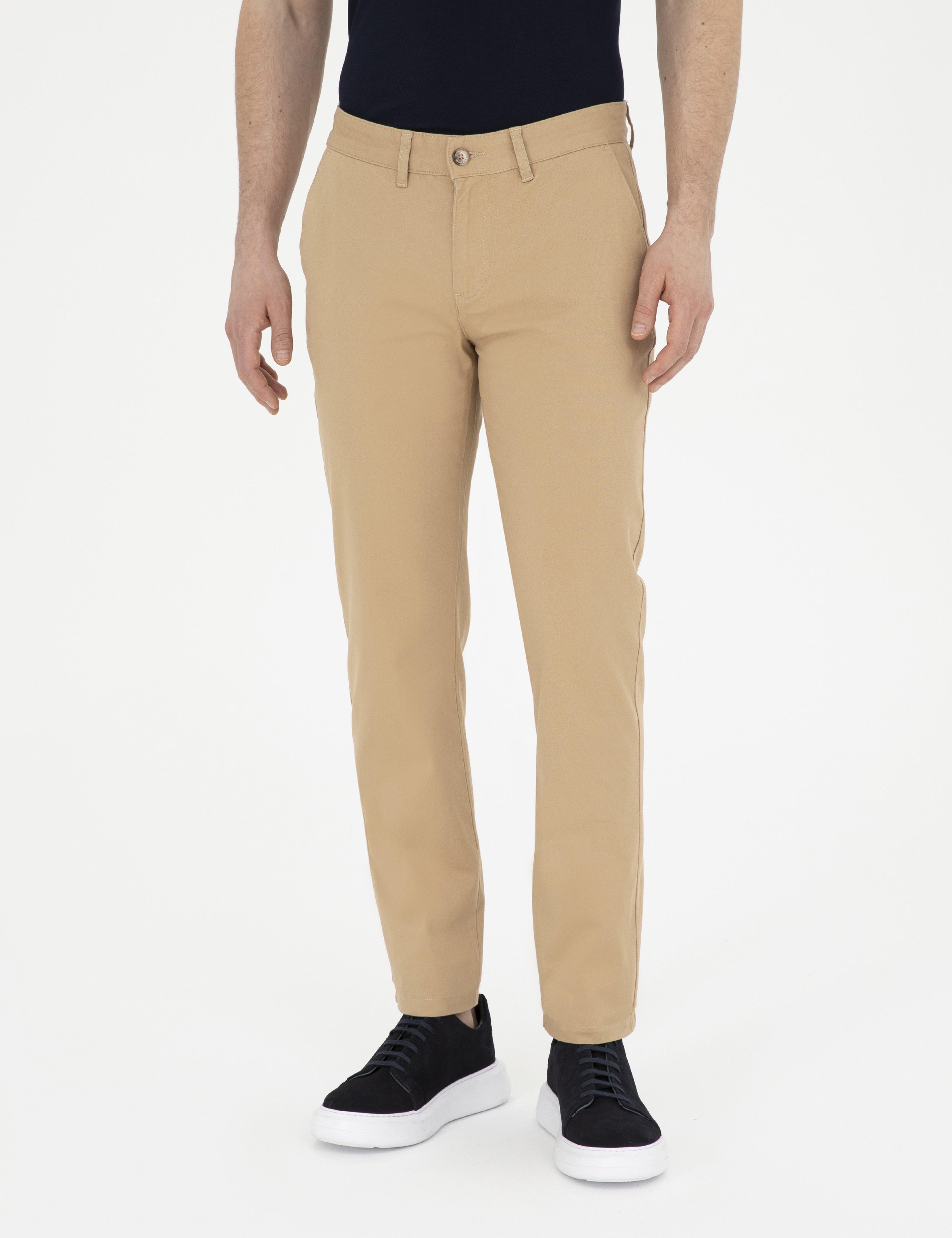 Camel Regular Fit Kanvas Pantolon - Image 2